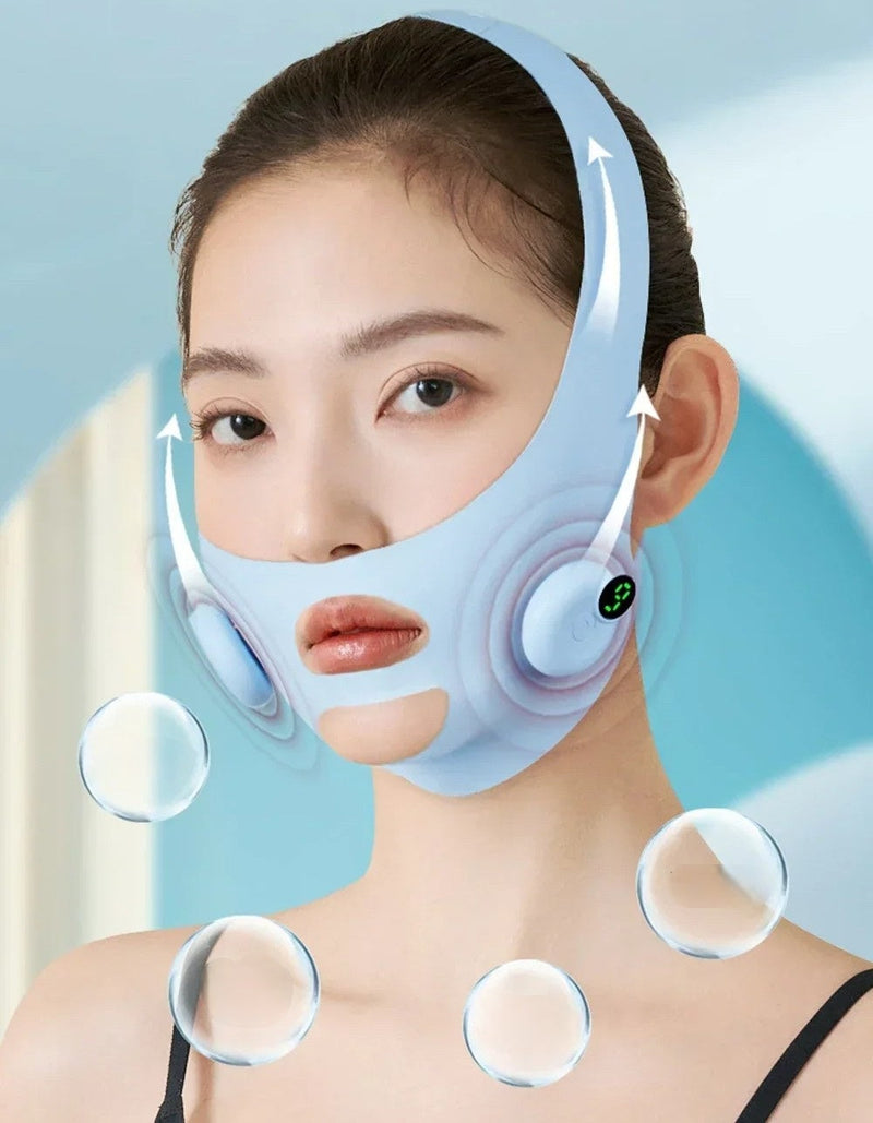Electric V-Face Lifting Device – Microcurrent Facial Massager Tightens Skin, Sculpts Chin, and Enhances Jawline for a Youthful Contour