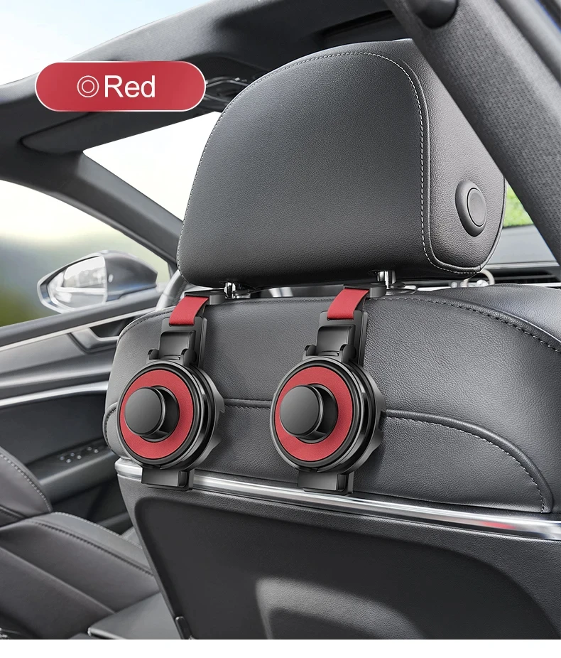 Car Seat Headrest Hook & Cup Holder – Multi-Functional Backseat Organizer for Bags & Drinks
