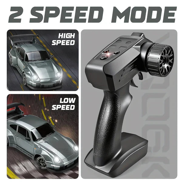 4WD RC Car with LED Lights – Retro Drift Master Remote Control Vehicle for Off-Road Adventures & Outdoor Fun