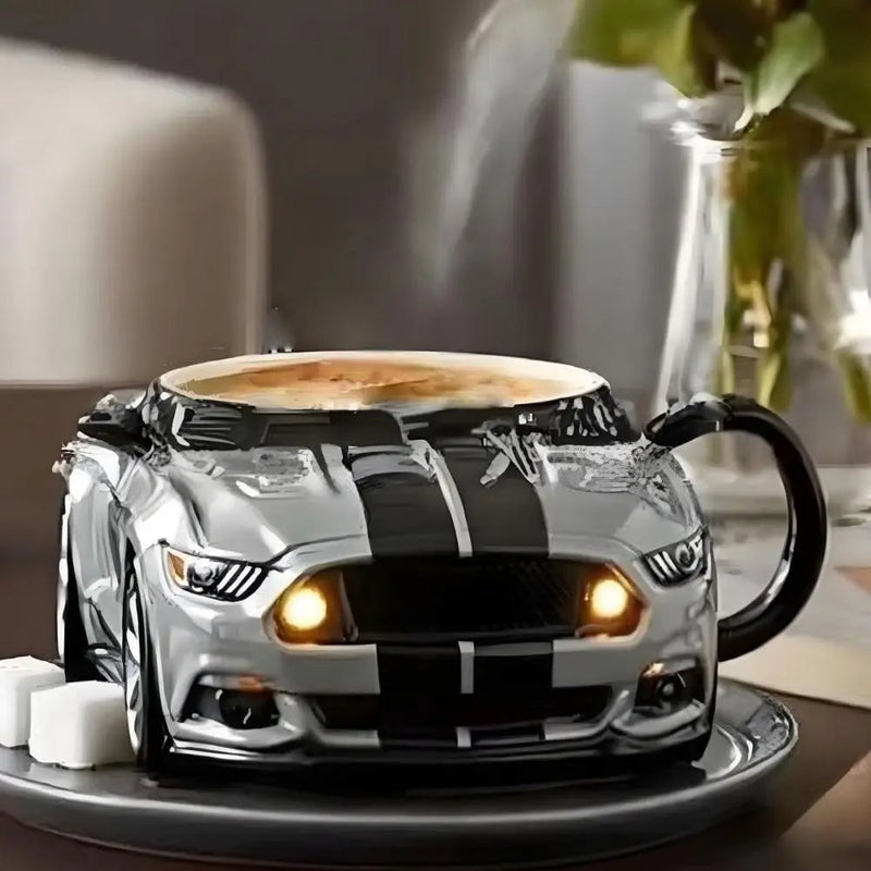 Car Shaped Novelty Mug –3D  Creative Coffee Cup Gift for Home, Office, and Auto-Lovers' Daily Sips