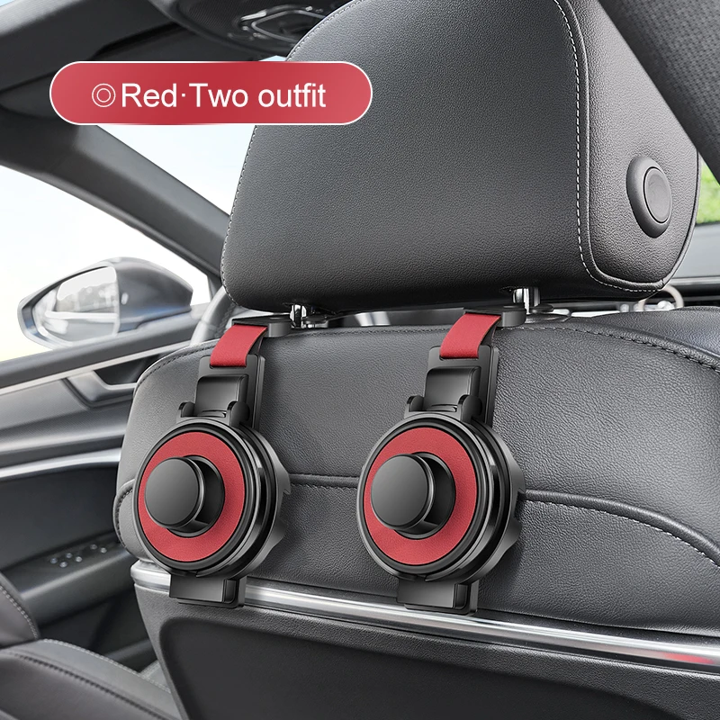 Car Seat Headrest Hook & Cup Holder – Multi-Functional Backseat Organizer for Bags & Drinks
