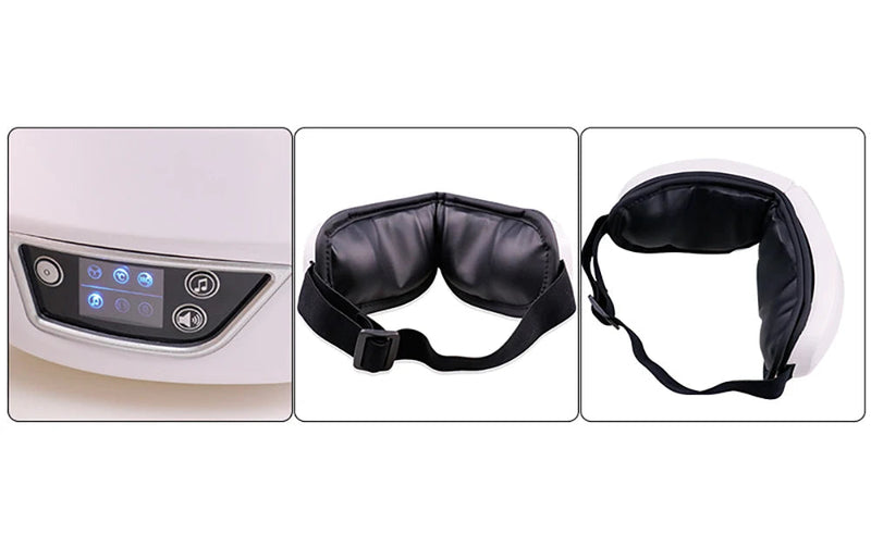 Smart Vibration Eye Massager - Bluetooth Relaxing Sleep Mask for Eye Strain Relief