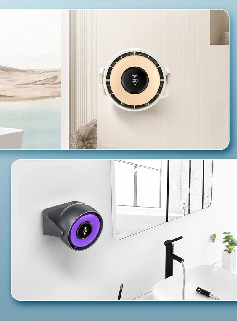 Wireless Adjustable Air Conditioner Fan Light – Rechargeable Turbo Cooling for Desktop & Wall-Mounted Comfort