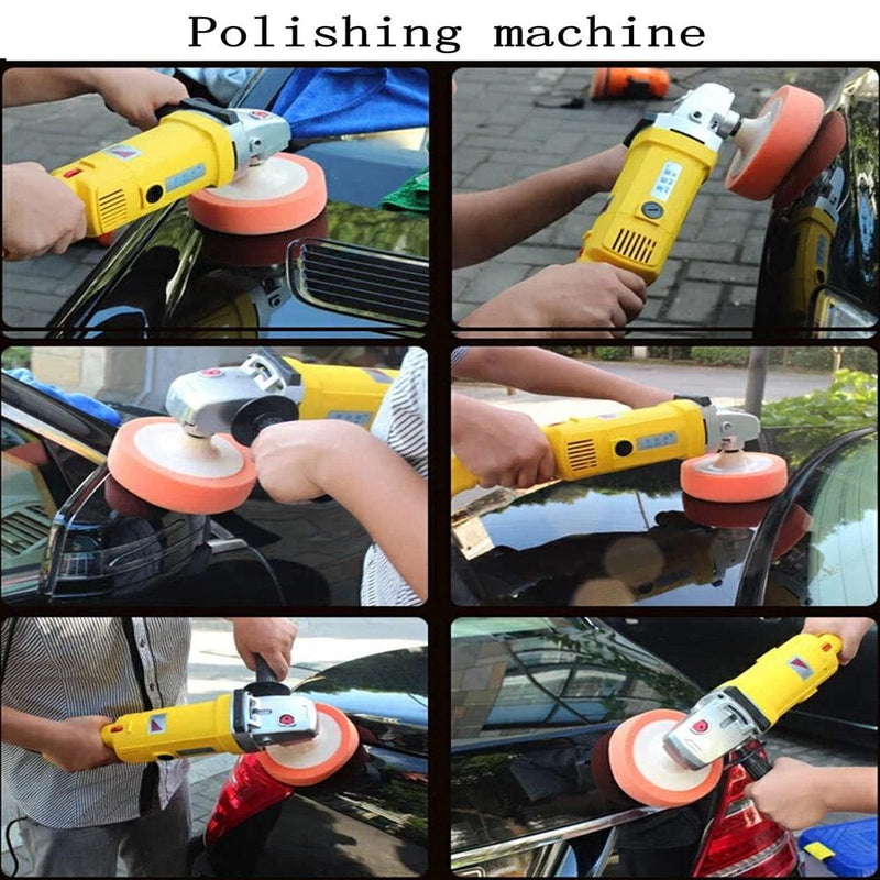 6-inch Polishing Waxing Sponge Drill - Polisher Pad with Link Rod
