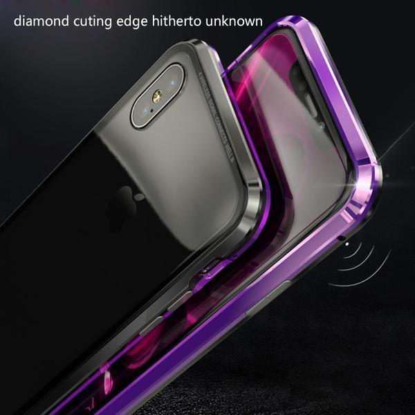 2019 Upgraded Magnetic Adsorption Two Side iPhone Case