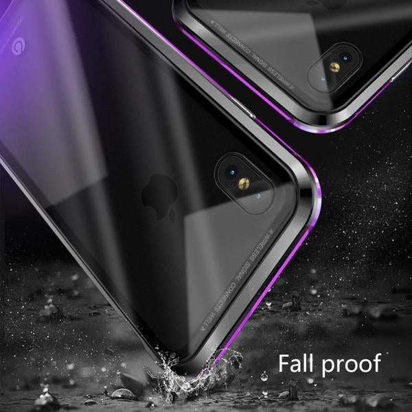 2019 Upgraded Magnetic Adsorption Two Side iPhone Case