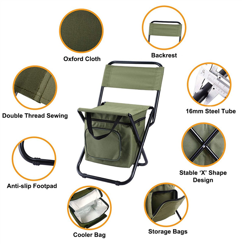 StorageChair | Folding Chair with Storage | Fishing & Camping