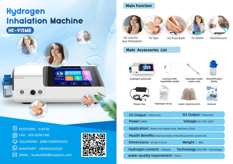 4 IN 1 Multifunction Hho Gas Generator Oxyhydrogen Wasserstoff Sauerstoff Generator Pem Hydrogen Generatorpem 150ML WL-915MB
