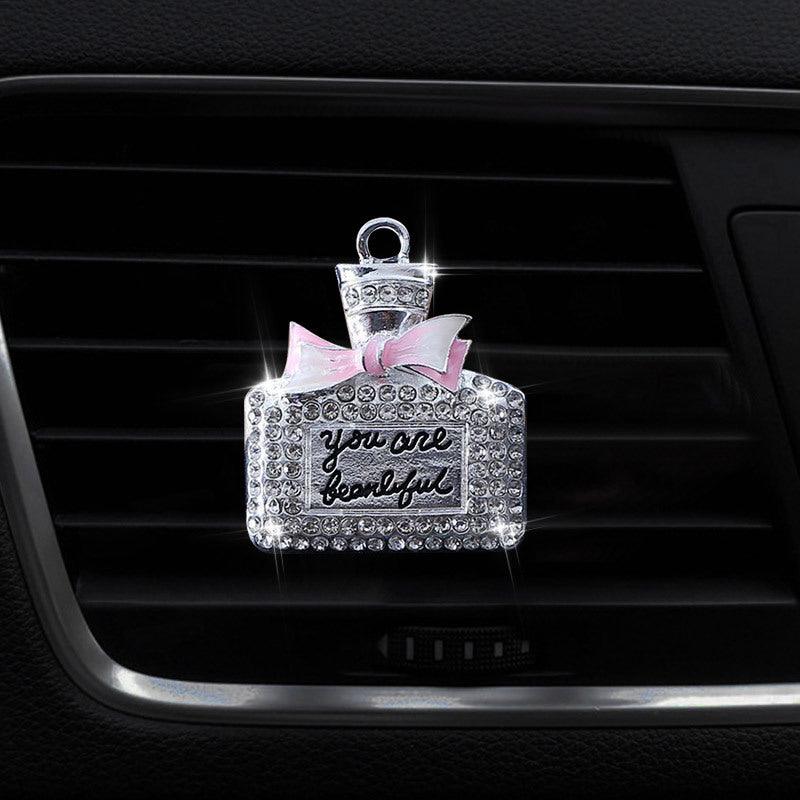1PC Car Air Vent Clip Ornament, Crystal Car Diffuser, Bling Rhinestone Oil Diffuser Vent Clip, Car Freshener Car Accessories For Women