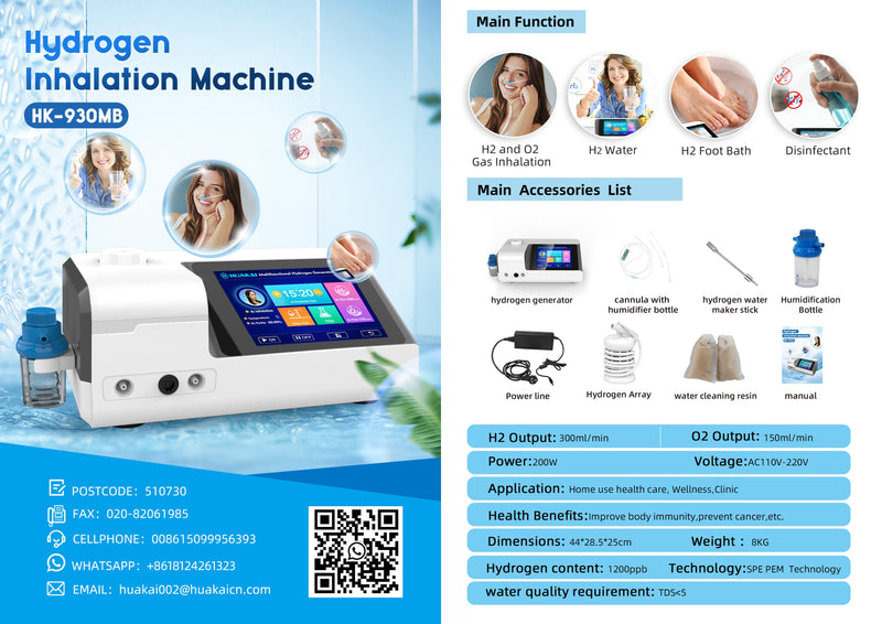 4 IN 1 Multifunction Hho Gas Generator Oxyhydrogen Wasserstoff Sauerstoff Generator Pem Hydrogen Generatorpem 300ML WL-930MB