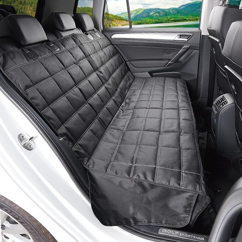 Waterproof Dog Car Seat Cover for Back Seat with Side Flaps and Mesh Window - Anti-Scratch Non-Slip Pet Hammock