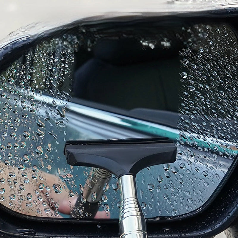 Extendable Car Rearview Mirror Wiper – Mist-Free Clarity with Easy Long-Handle Cleaning