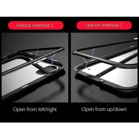 2019 Upgraded Magnetic Adsorption Two Side iPhone Case