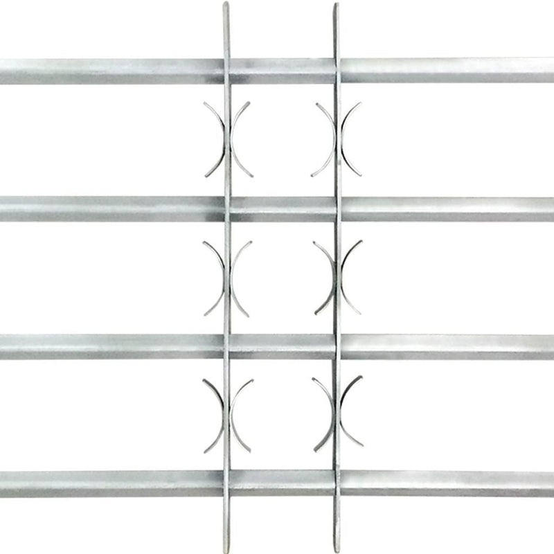 Adjustable safety grille for windows with 3 crossbars 700-1050 mm