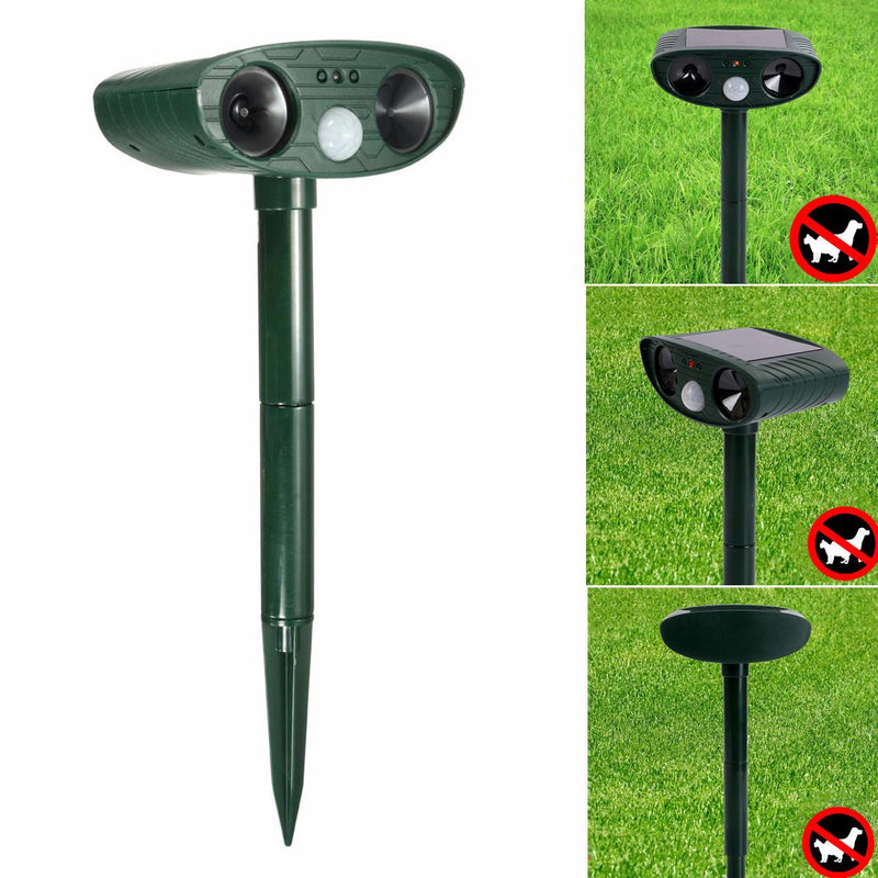 Solar Powered Ultrasonic Raccoon Repeller, Natural Detterent Pests & Animals Repellent