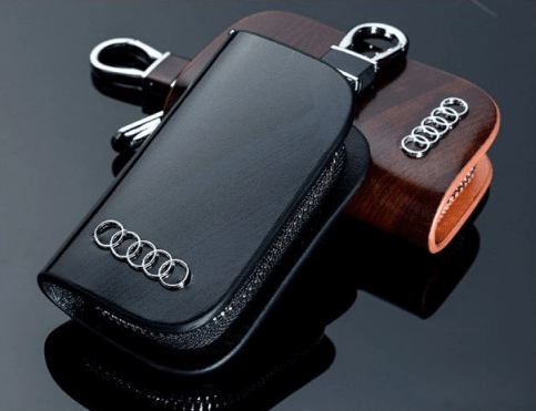 Custom Car Key Fob Leather Case With Your Logo, Fob Cover Protector, Keys Holder Keychain Accessories  For Ford, Mercedes, Toyota, Lexus, Honda