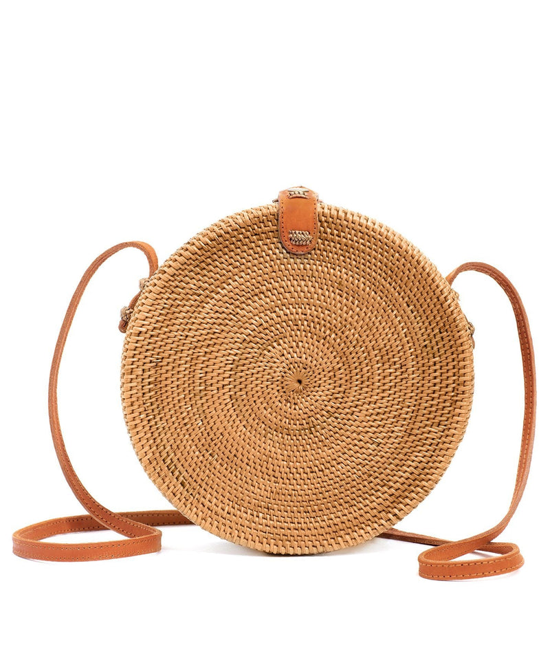 Handmade Bohemian Straw Rattan Crossbody Bag