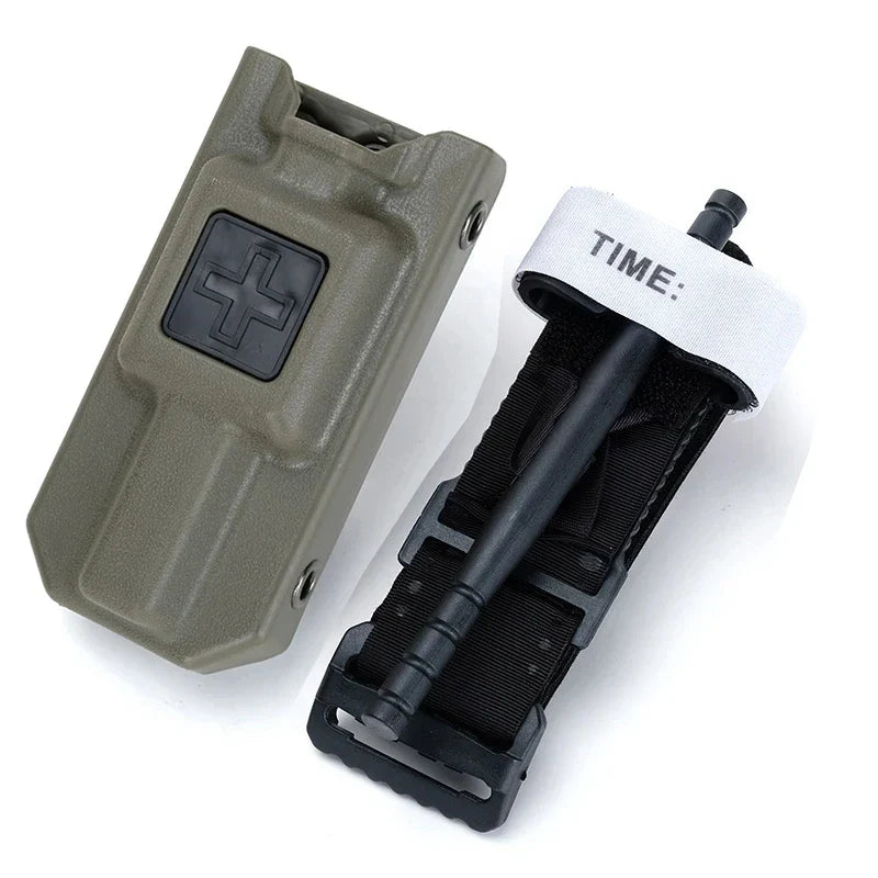 CAT Tourniquet Storage Box – Tactical MOLLE Medical Kit for Outdoor Emergency Response, Blood Control, and Rescue Scenarios