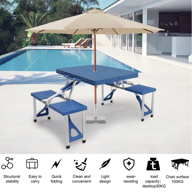 FOLDING CAMPING TABLES AND CHAIRS