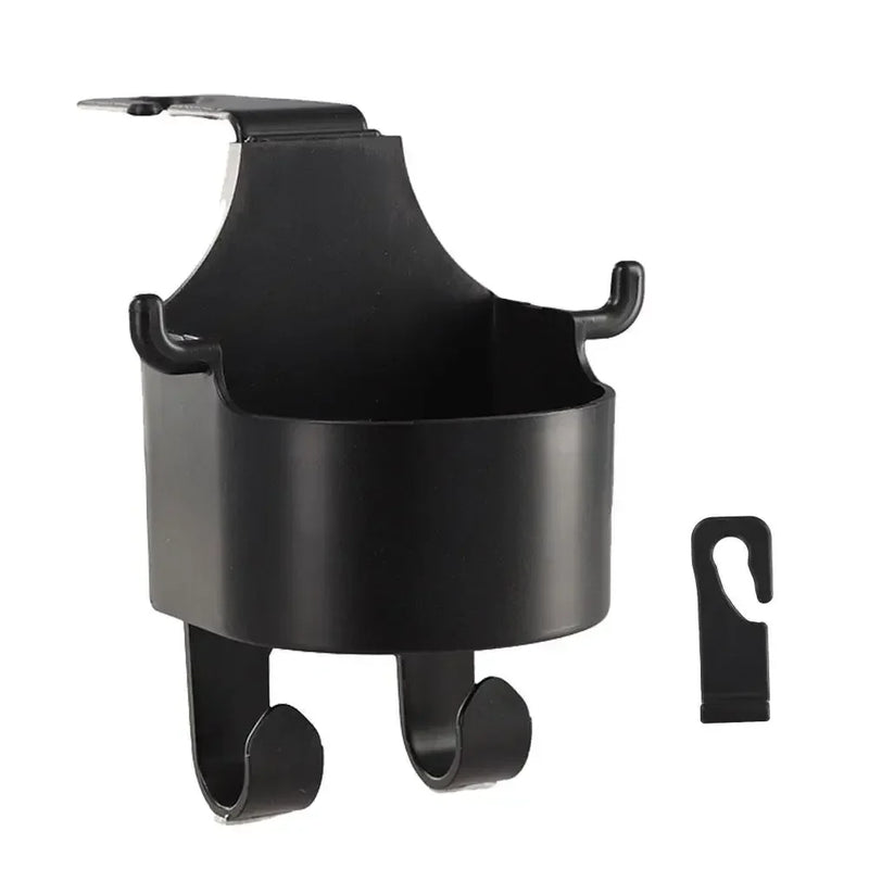 Car Hook Seat Back Organizer – Cup Holder and Storage Box Keeps Rear Seat Essentials in Place and Mess-Free