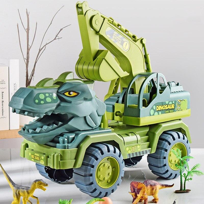 Oversized Dinosaur Zoo Truck Transport Set