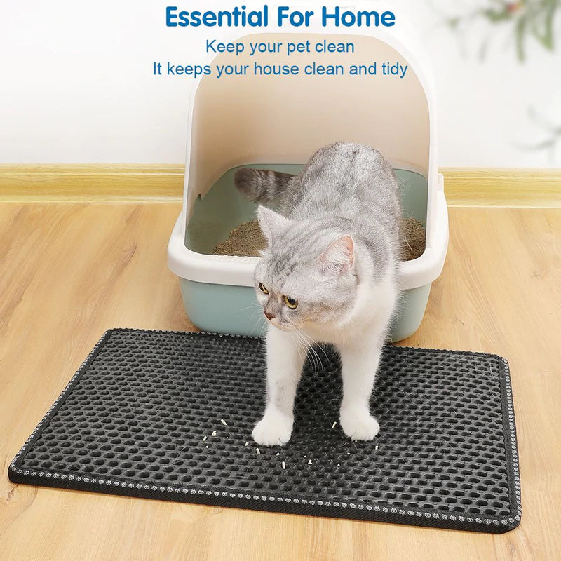 Dual-Layer Cat Litter Mat | Waterproof