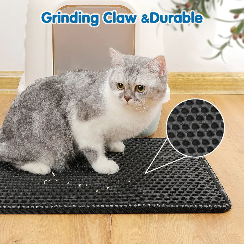 Dual-Layer Cat Litter Mat | Waterproof