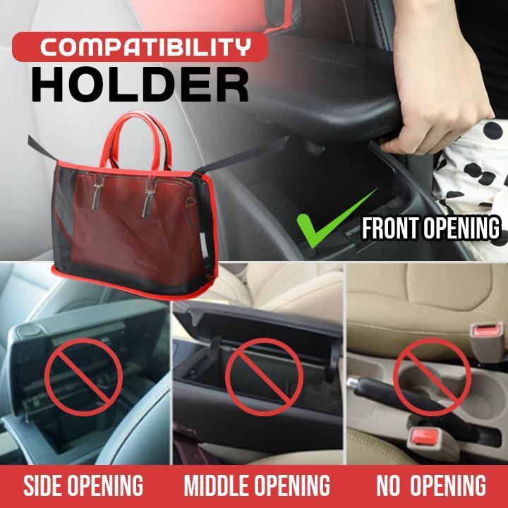 Car Net Pocket Handbag Holder, Purse Organizer Seat Side Storage Mesh netting Bag for car