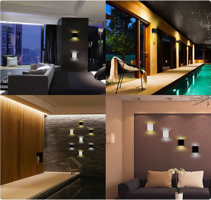 Modern Cube LED Wall Lights