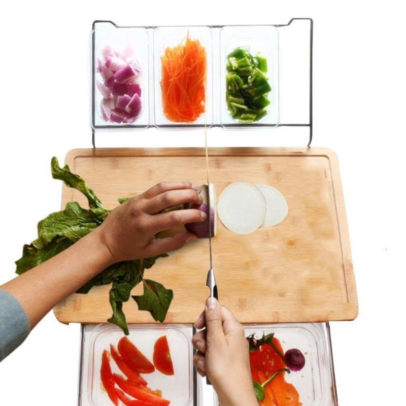 Multifunction Cutting Board with Shelf