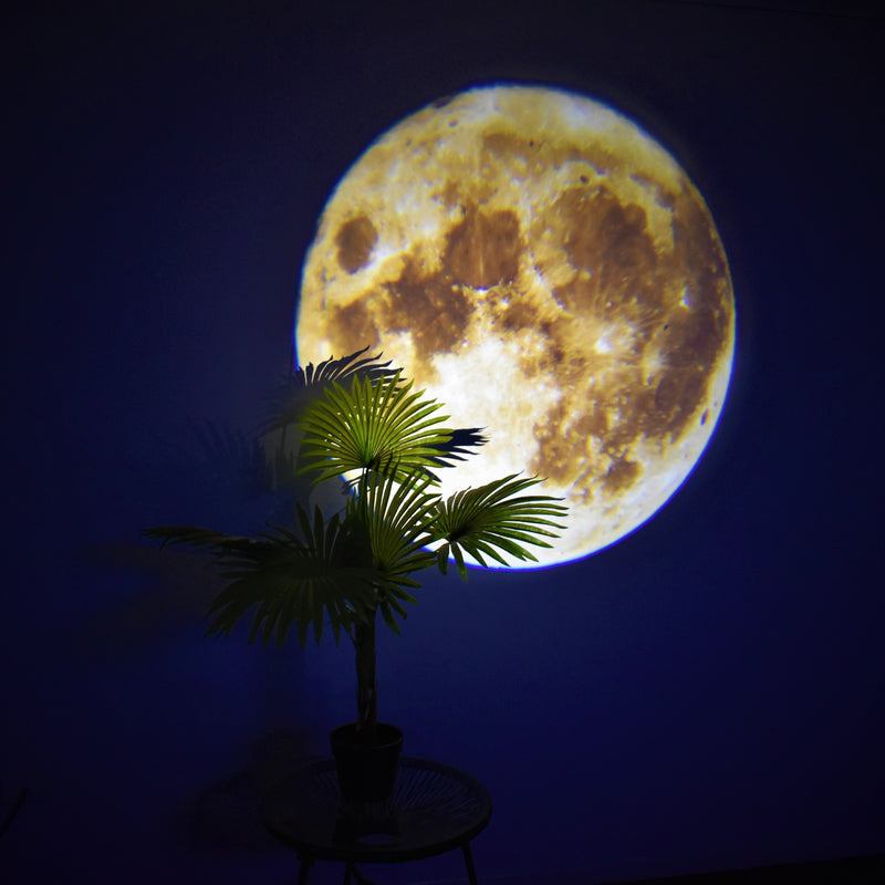 2 in1 Moon Earth Projection LED Lamp, Night Light Projector