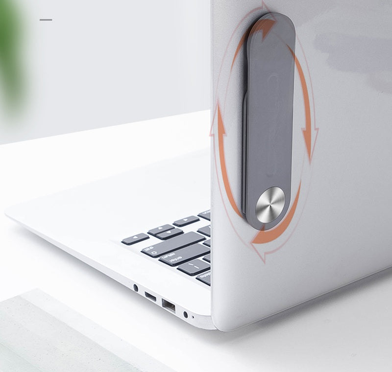 Magnetic Folding Laptop Screen Holder - Side Mount Adjustable Stand for Phone or Tablet, Elevates Your Desktop Multitasking