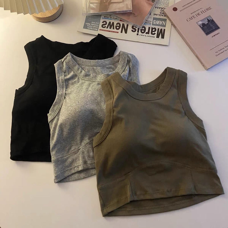 Women’s Elastic Crop Top Bra with Pads – Slim Fit, Beautiful Back Design for Comfortable Daily Wear and Stylish Support