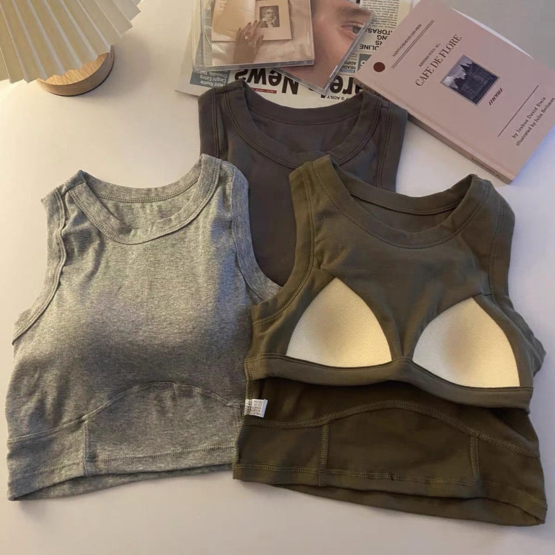 Women’s Elastic Crop Top Bra with Pads – Slim Fit, Beautiful Back Design for Comfortable Daily Wear and Stylish Support