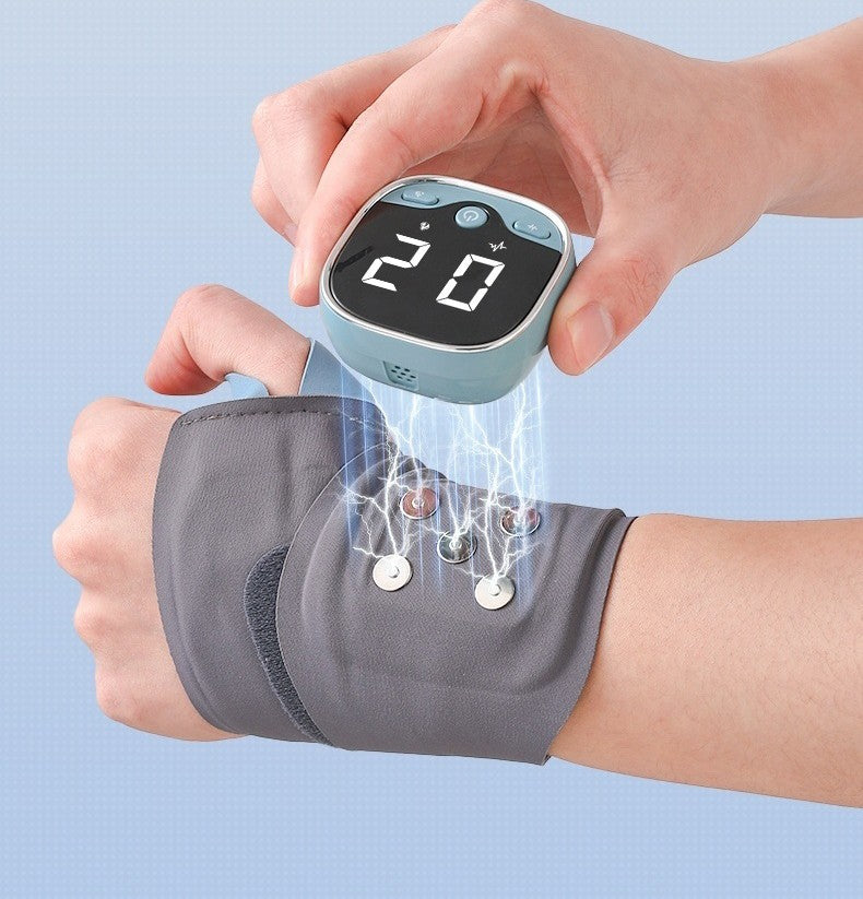 Electric Wrist Massager – 5-Level Hot Compress and 3-Level Vibration Relieves Carpal Tunnel Pain and Supports Daily Wrist Comfort