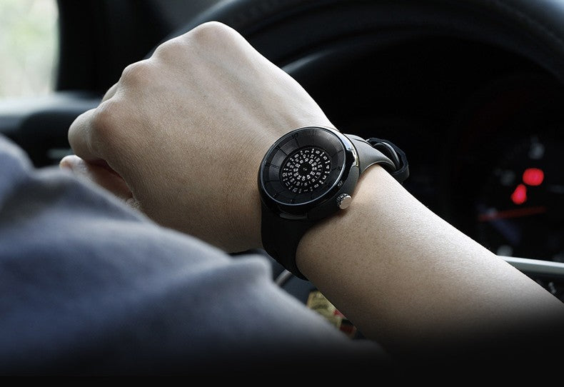 Enmex Industrial Men’s Wristwatch – Lightweight Fashion Quartz Watch with Creative Digital Dial, Perfect Gift for Modern Style Seekers