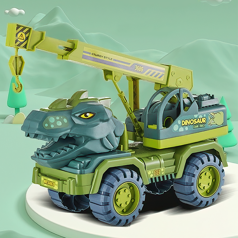 Oversized Dinosaur Zoo Truck Transport Set