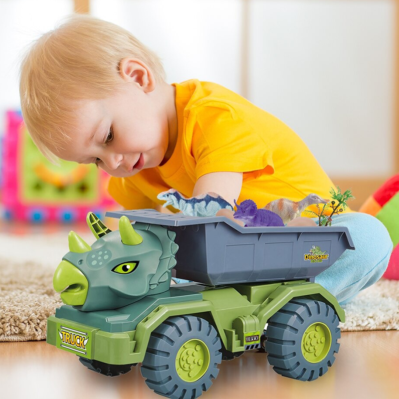 Oversized Dinosaur Zoo Truck Transport Set