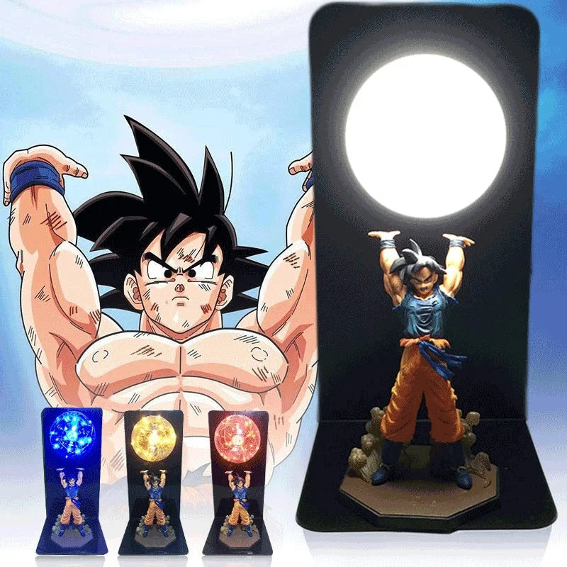Dragon Ball Z Goku Lamp – Energy Bomb LED Night Light, DBZ Collectible Figure