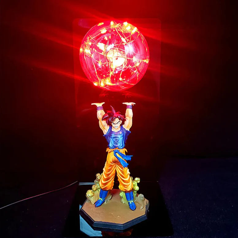 Dragon Ball Z Goku Lamp – Energy Bomb LED Night Light, DBZ Collectible Figure