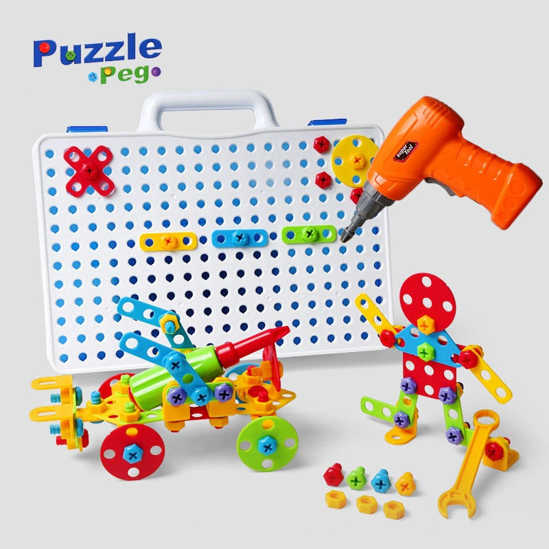 310 Pcs Drilling Mosaic Puzzle Toys, Best Popular Educational Fat Brain Toys For Kids