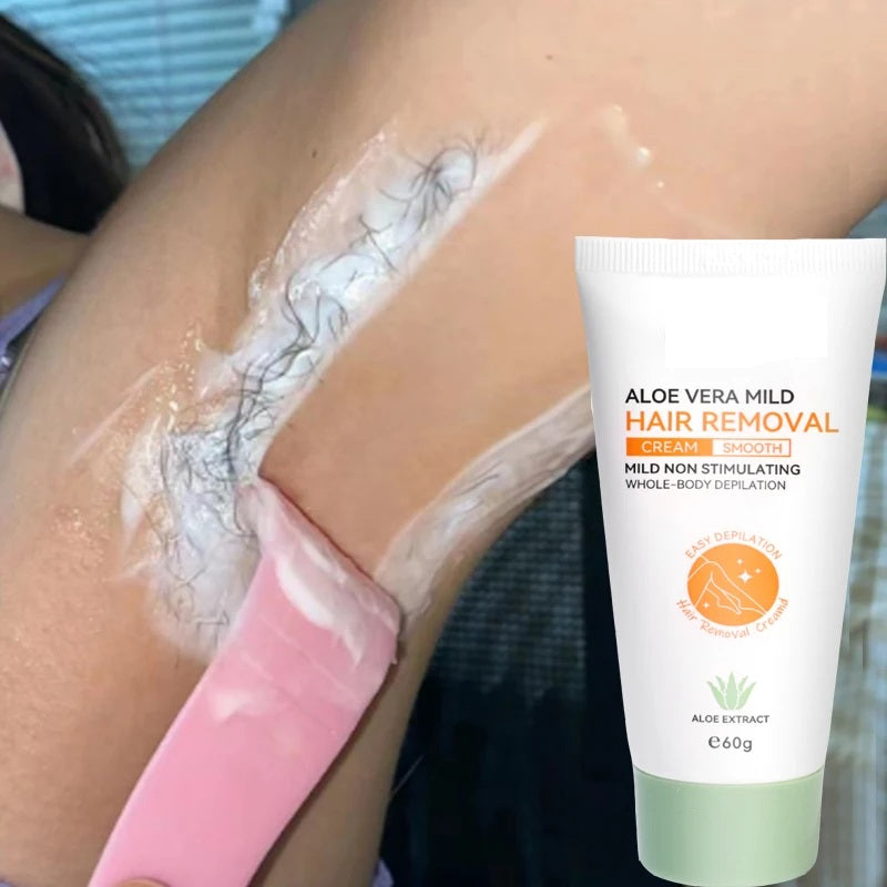 Semi-Permanent Painless Hair Removal Cream – Effective Underarm and Body Depilatory that Inhibits Hair Growth for Silky Smooth Skin