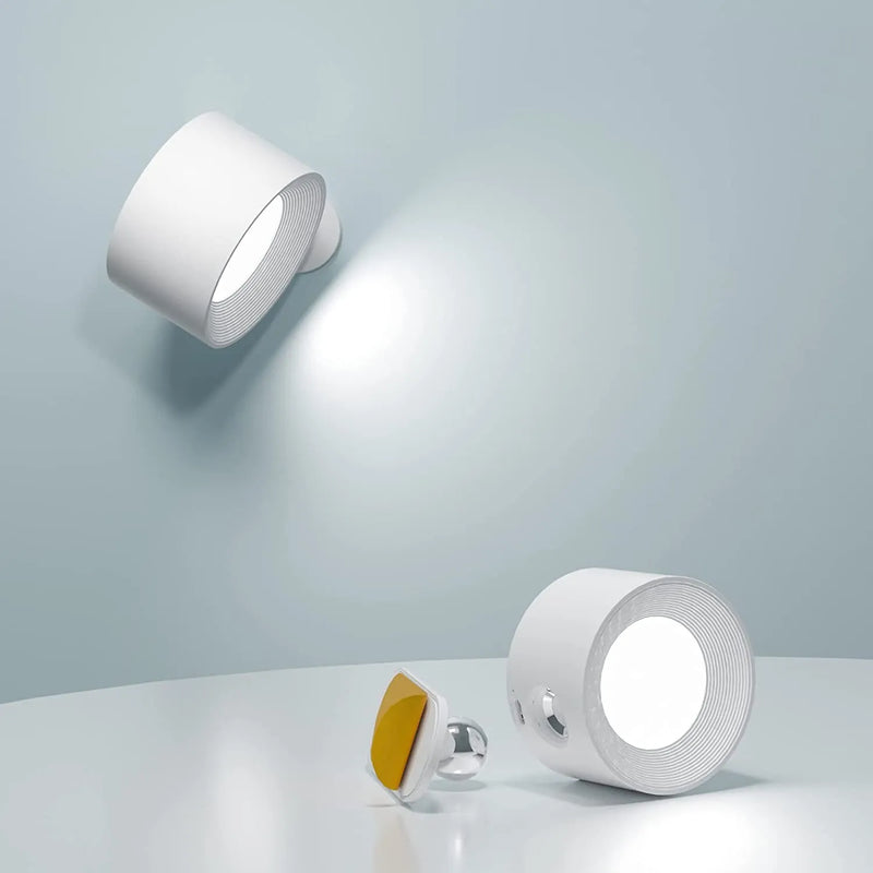 Spotlight Cordless Wall Lamp – Rechargeable, 360° Rotatable & Dimmable LED Light