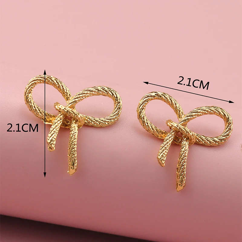 Dainty Bowknot Pearl Stud Earrings – Classic Gold & Silver Daily Wear Jewelry for Elegant Women