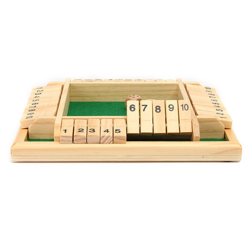 Shut The Box Wooden Board Game