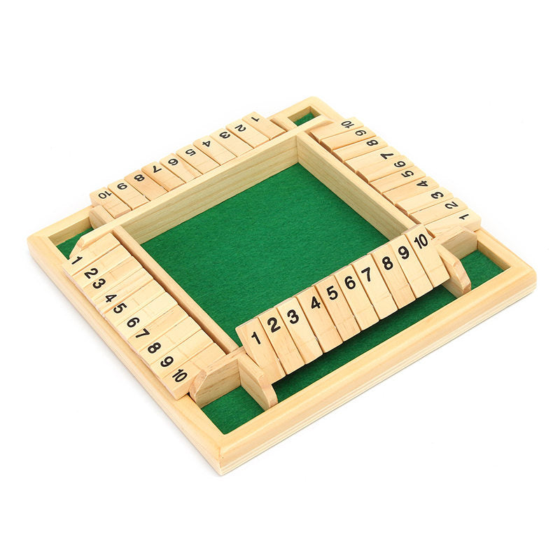 Shut The Box Wooden Board Game