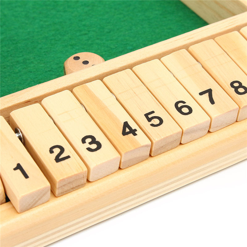Shut The Box Wooden Board Game