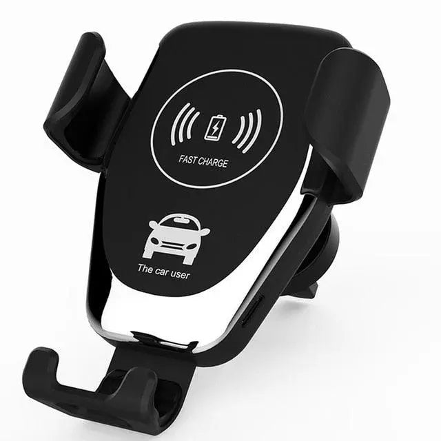 Fast Qi, Car Wireless Charger and Holder For iPhone and Samsung