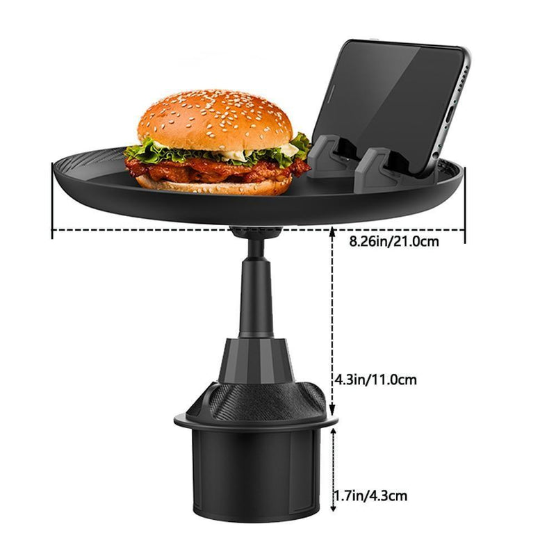 Car Cup Holder with Attachable Food Eating Tray