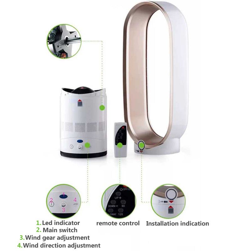 Bladeless Fan with Remote Control